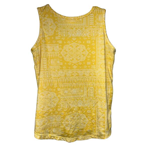 Emma & Elsa Yellow Tie-Front Top Tribal Print, Size 7-8 - Picture 4 of 4